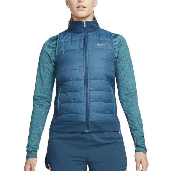 Nike Jackets & Blazers - Nike Therma-FIT Synthetic Fill Running Vest - Women's Size Medium, Valerian Blue